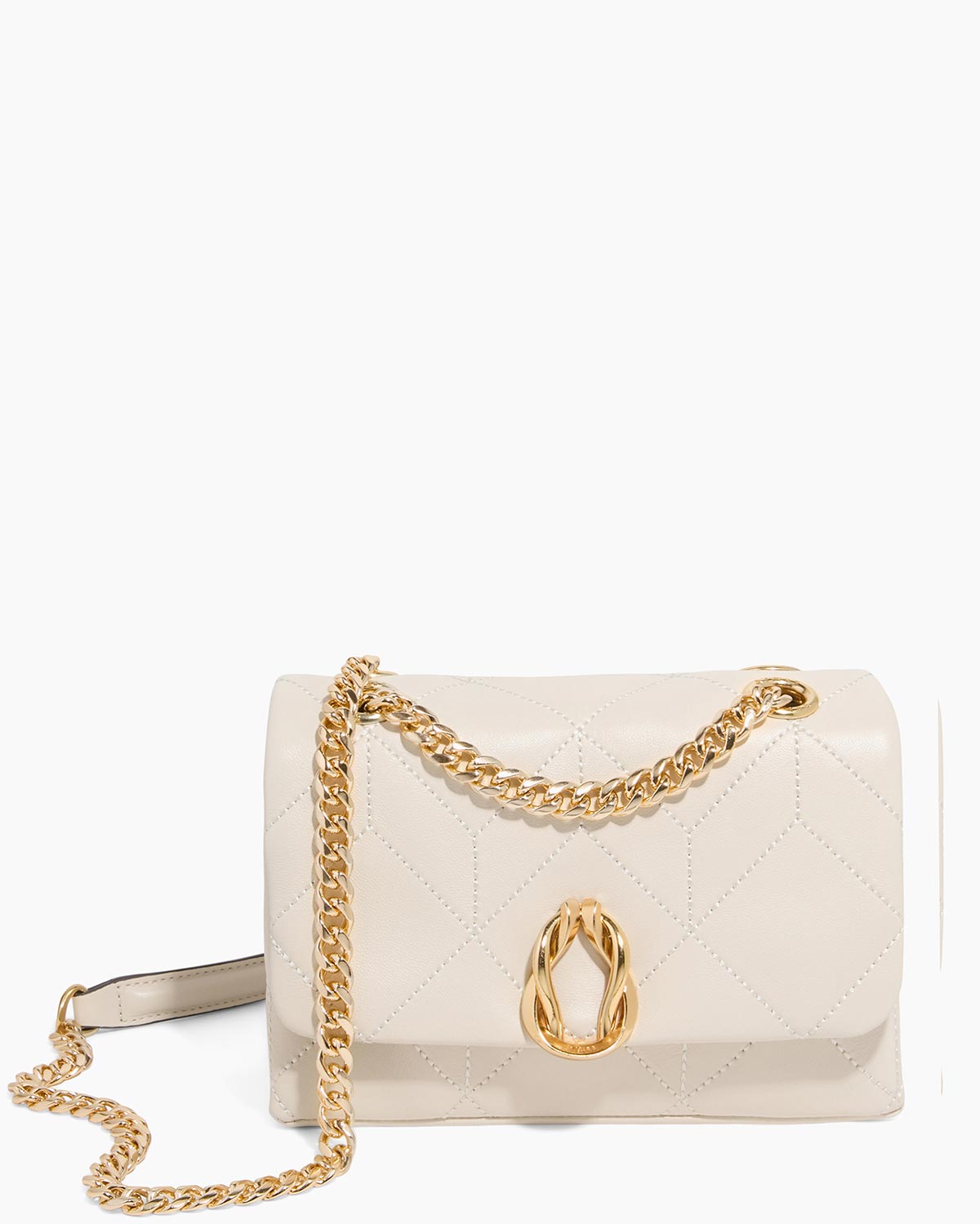 Chalk Unity Small Shoulder Designer Leather Handbag For Women