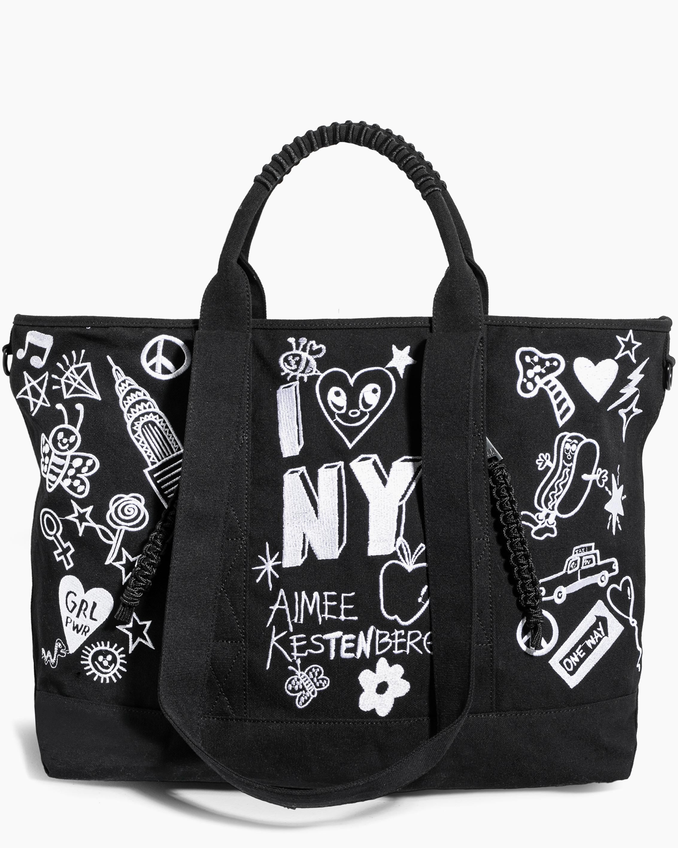 Aimee x ISC 10 Year Anniversary Tote Black White Aimee Kestenberg