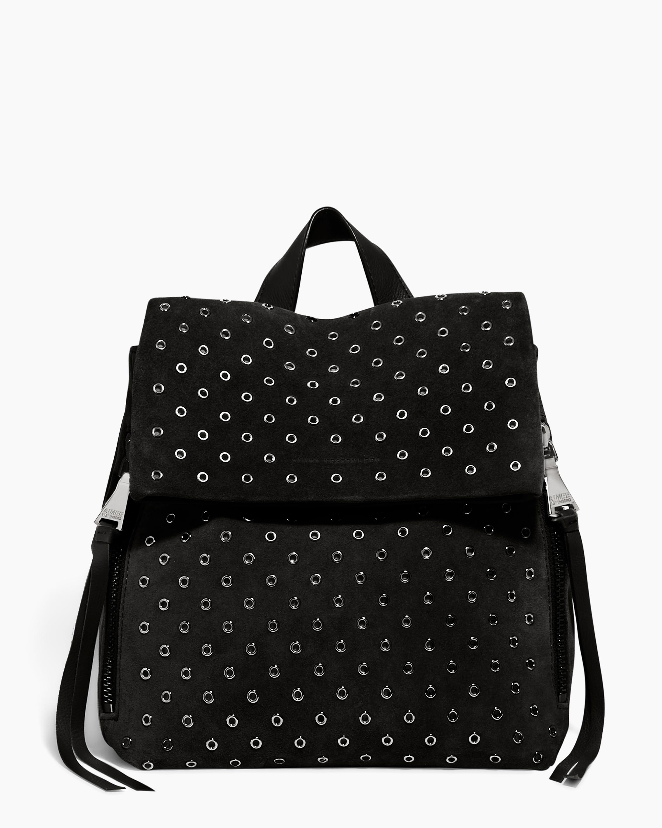 Bali Novelty Backpack Black with Eyelets Aimee Kestenberg