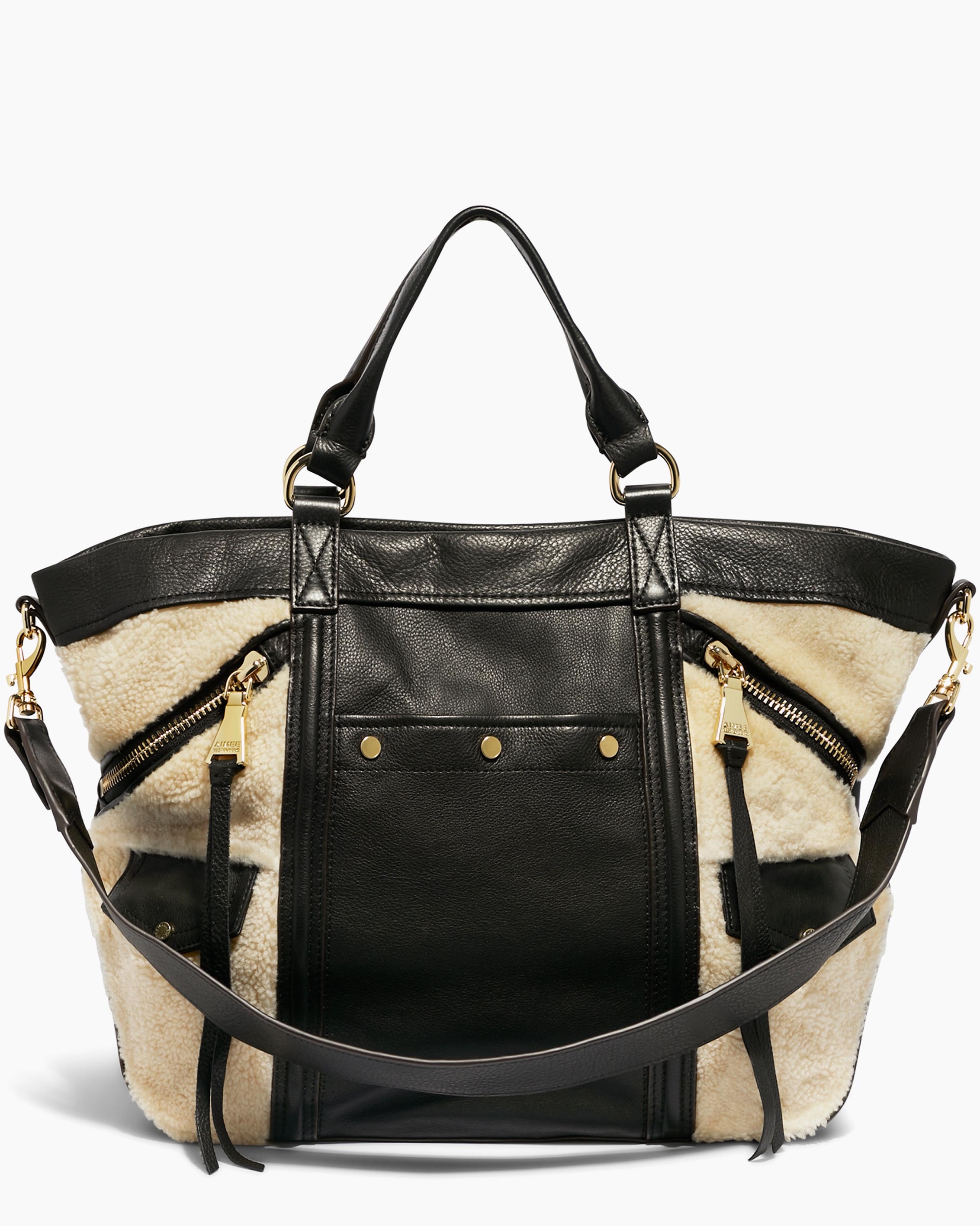 Rory shearling on sale mini tote
