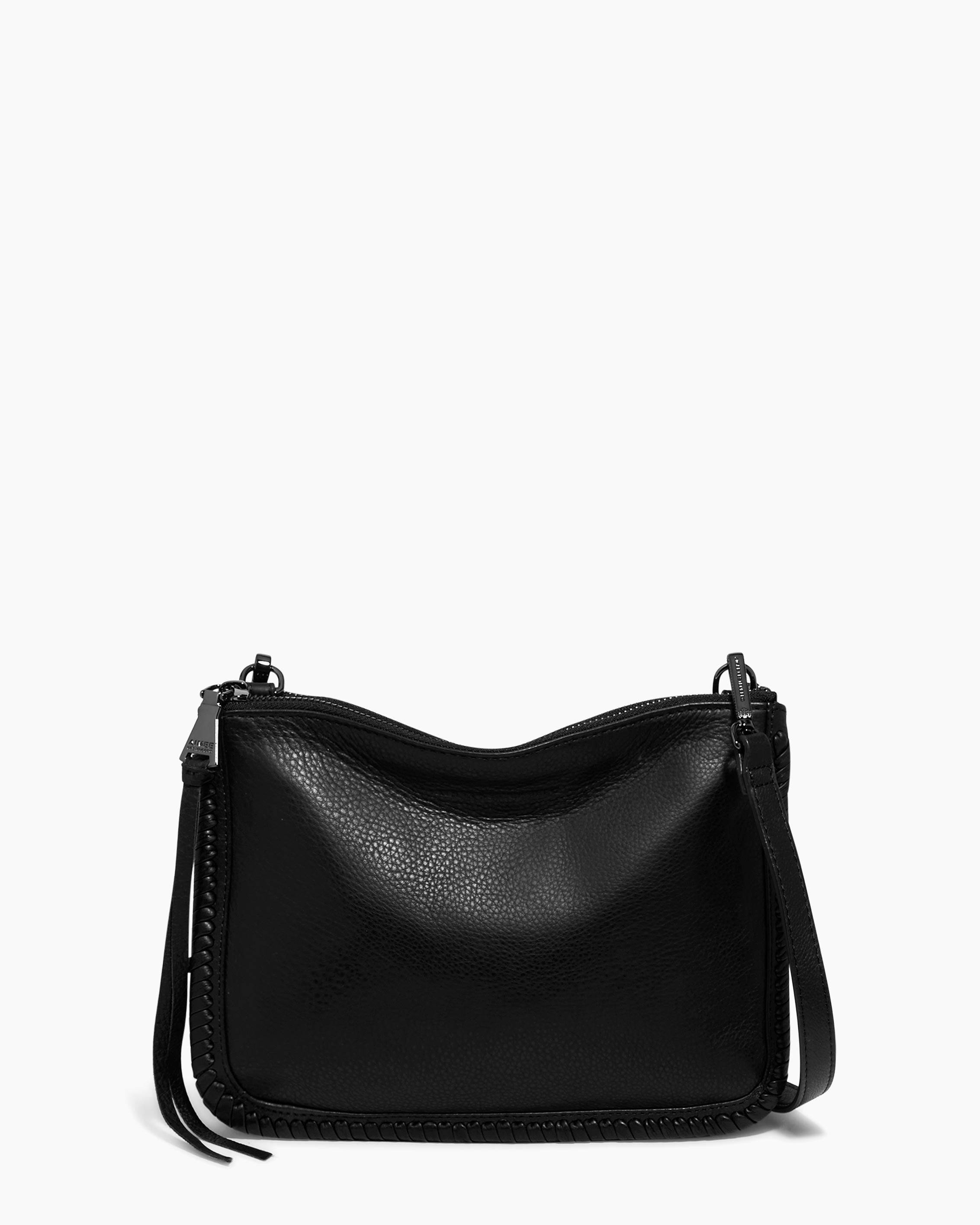 Aimee Kestenberg Women's Famous Double Zip Leather Crossbody Bag