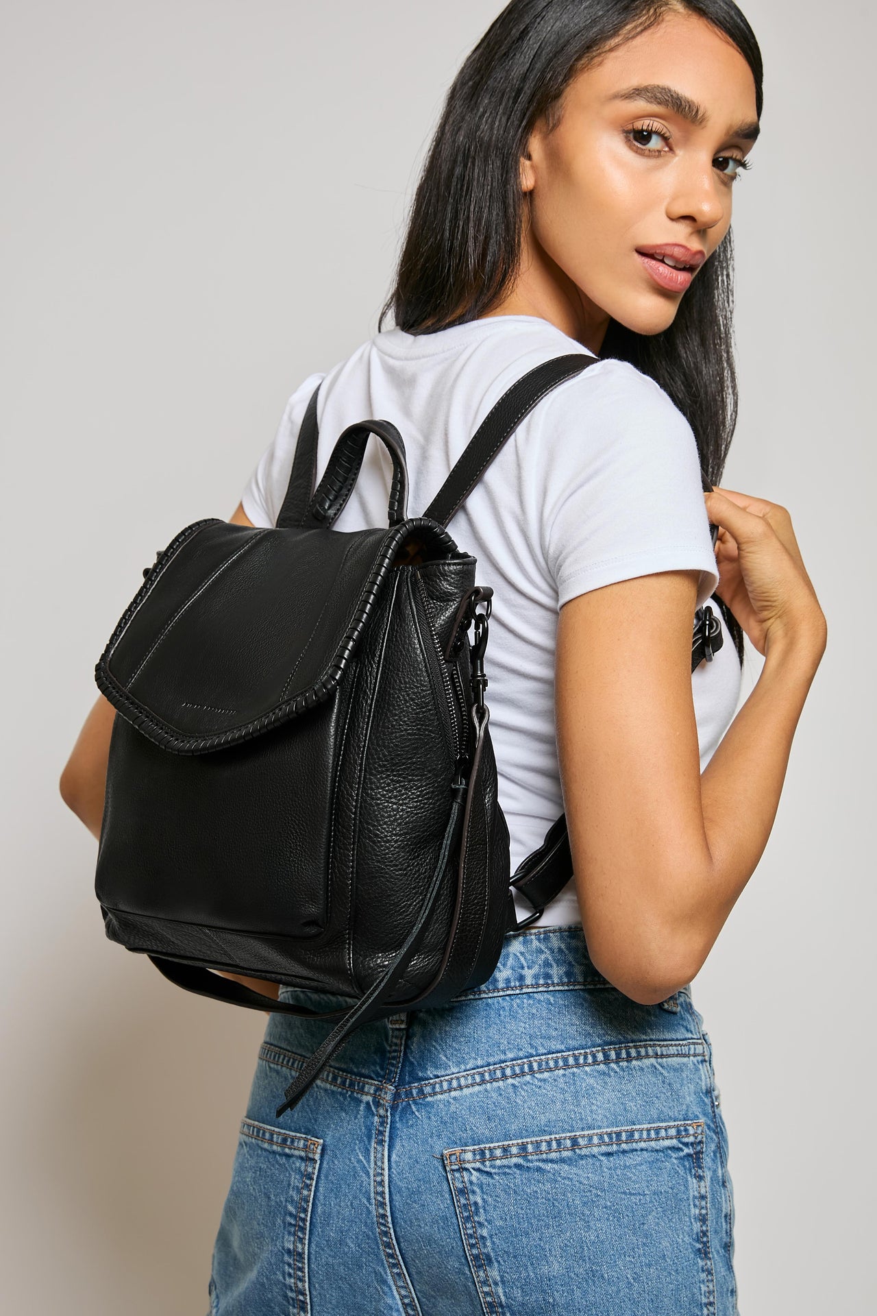 Black All For Love Convertible Backpack Designer Leather Handbag For Women Black All For Love Convertible Backpack Designer Leather Handbag For Women
