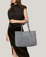 Embrace Tote Graphite Suede