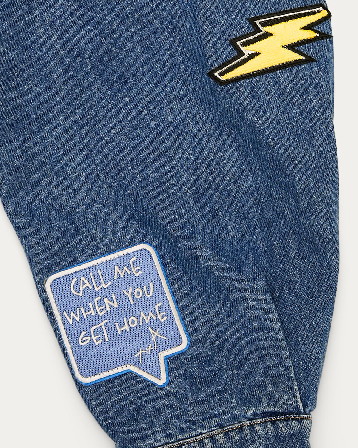 Cool To Be Kind Embroidered Denim Jacket