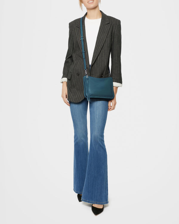 Famous Double Top Zip Crossbody