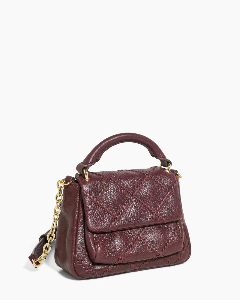 Aimee Kestenberg The Madison Convertible Top Handle Bag in True Plum