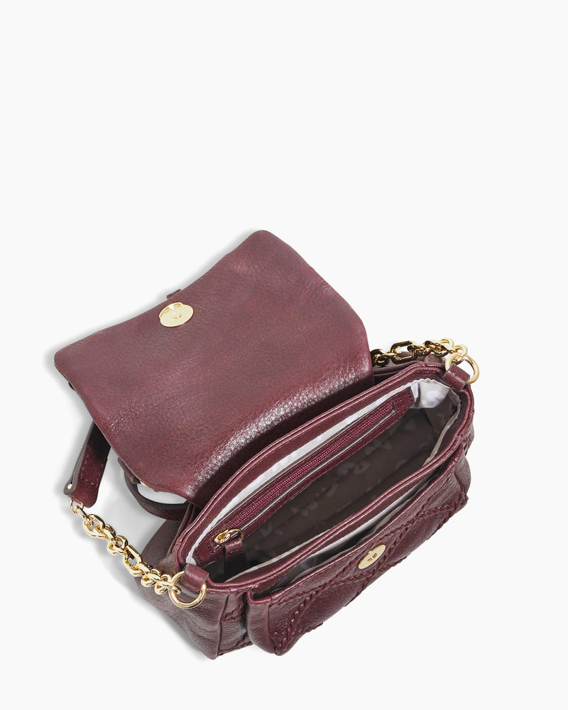 Aimee Kestenberg The Madison Convertible Top Handle Bag in True Plum