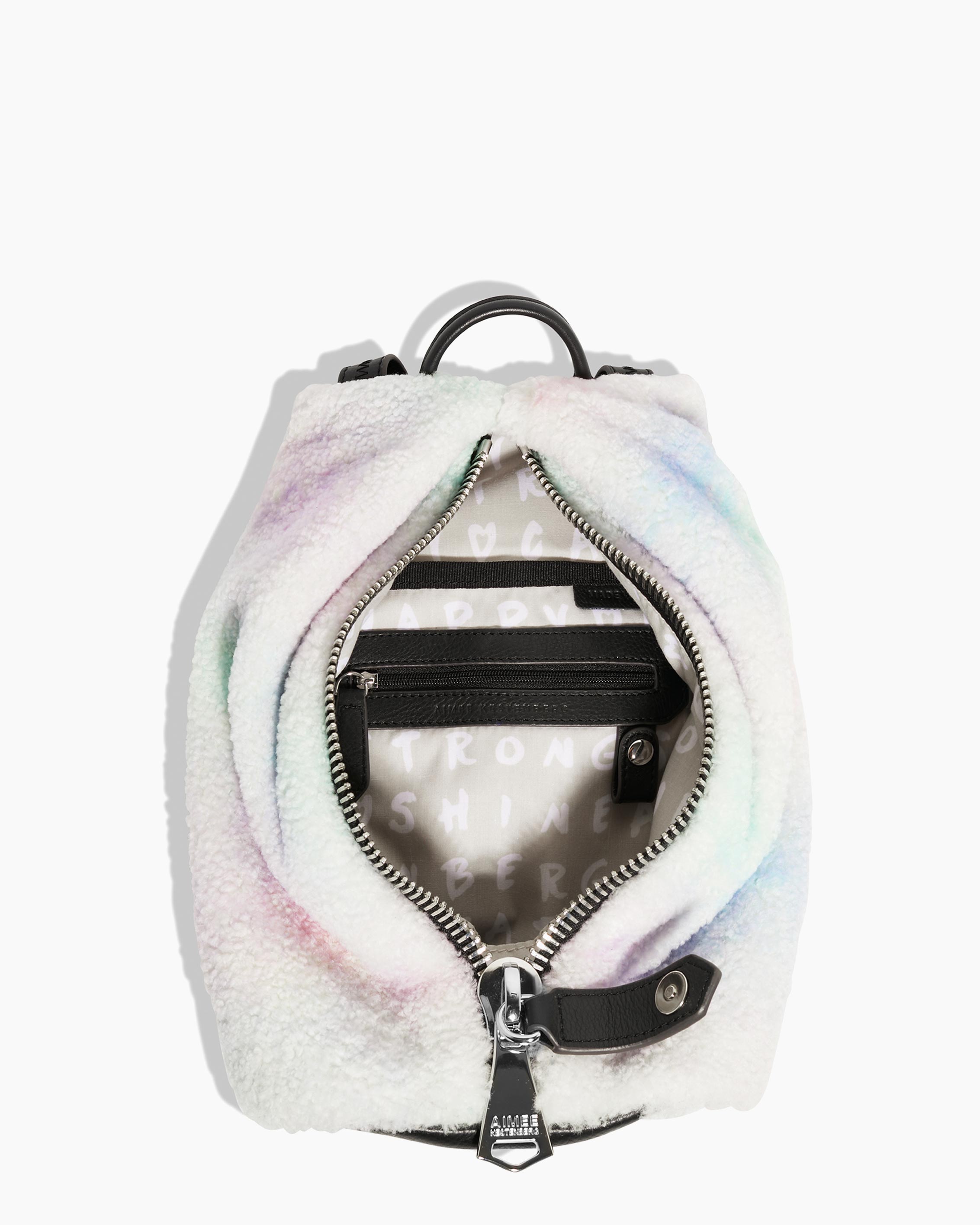 Aimee Kestenberg Tamitha Mini Leather Backpack,Ombre Shearling