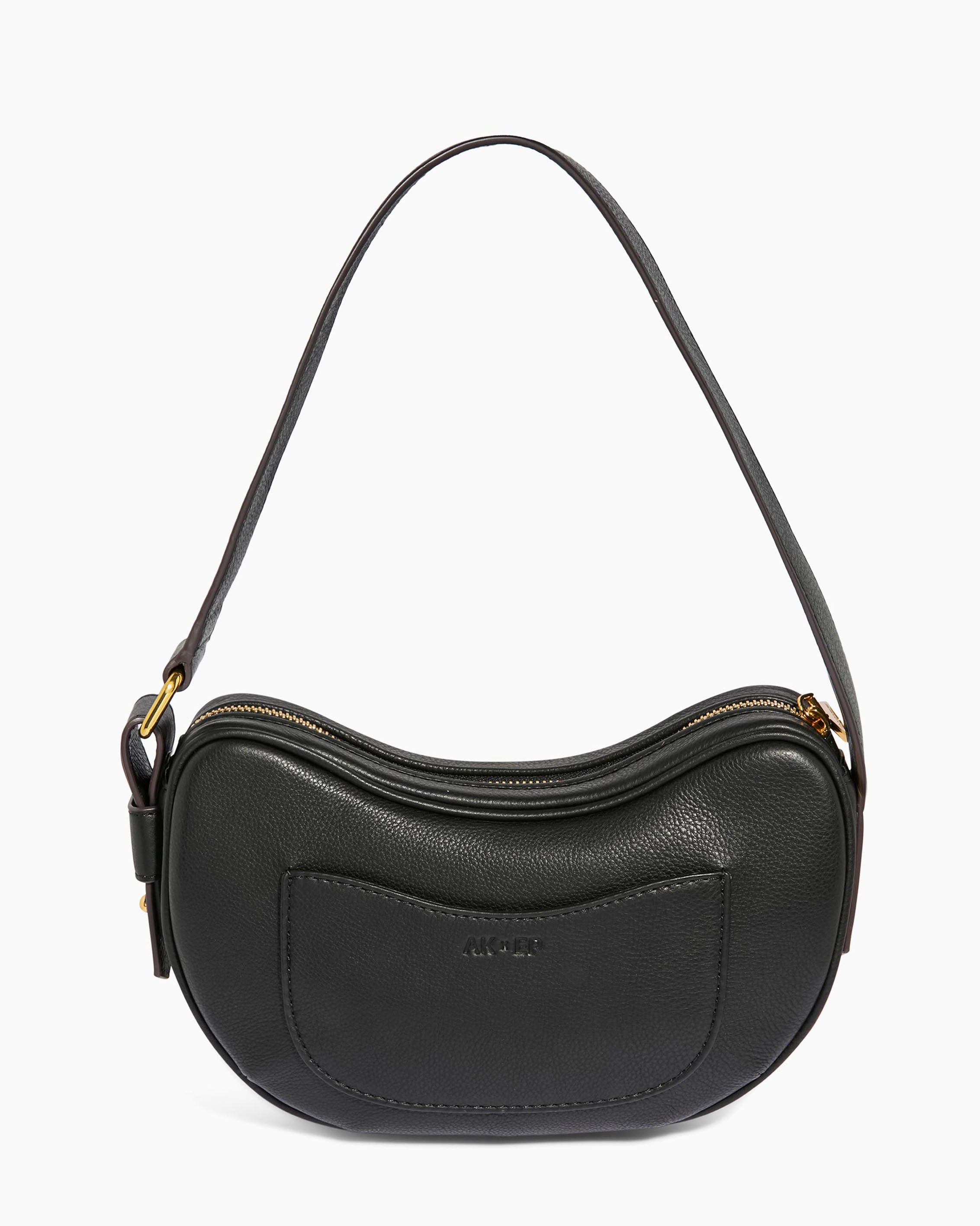 Black AK X EP Shoulder Bag Designer Leather Handbag For Women