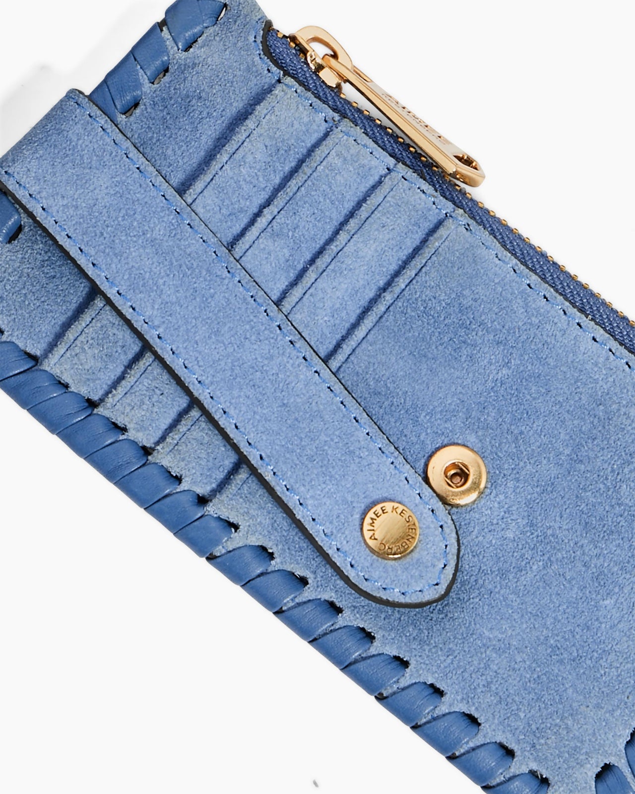 Lavemi Women's Genuine Leather Compact Wallet - RFID Blocking, Multiple Card Slots, Light Blue