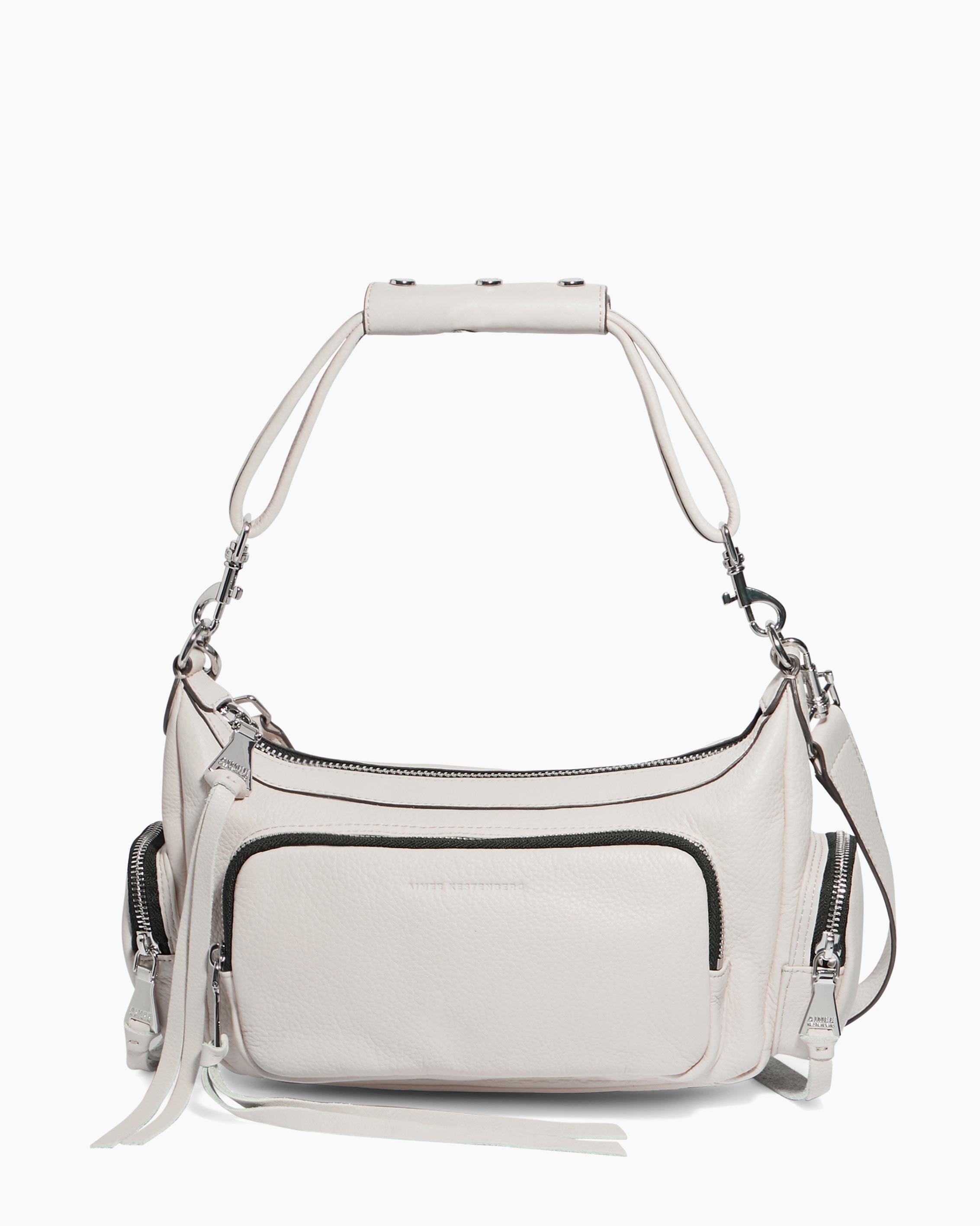 Chalk Away We Go Convertible Shoulder Designer Leather Handbag For