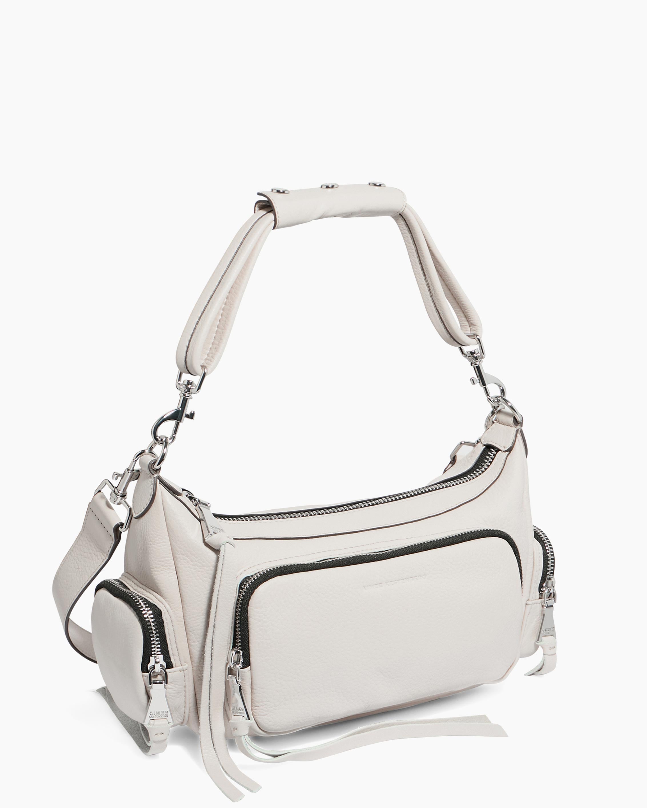 Chalk Away We Go Convertible Shoulder Designer Leather Handbag For