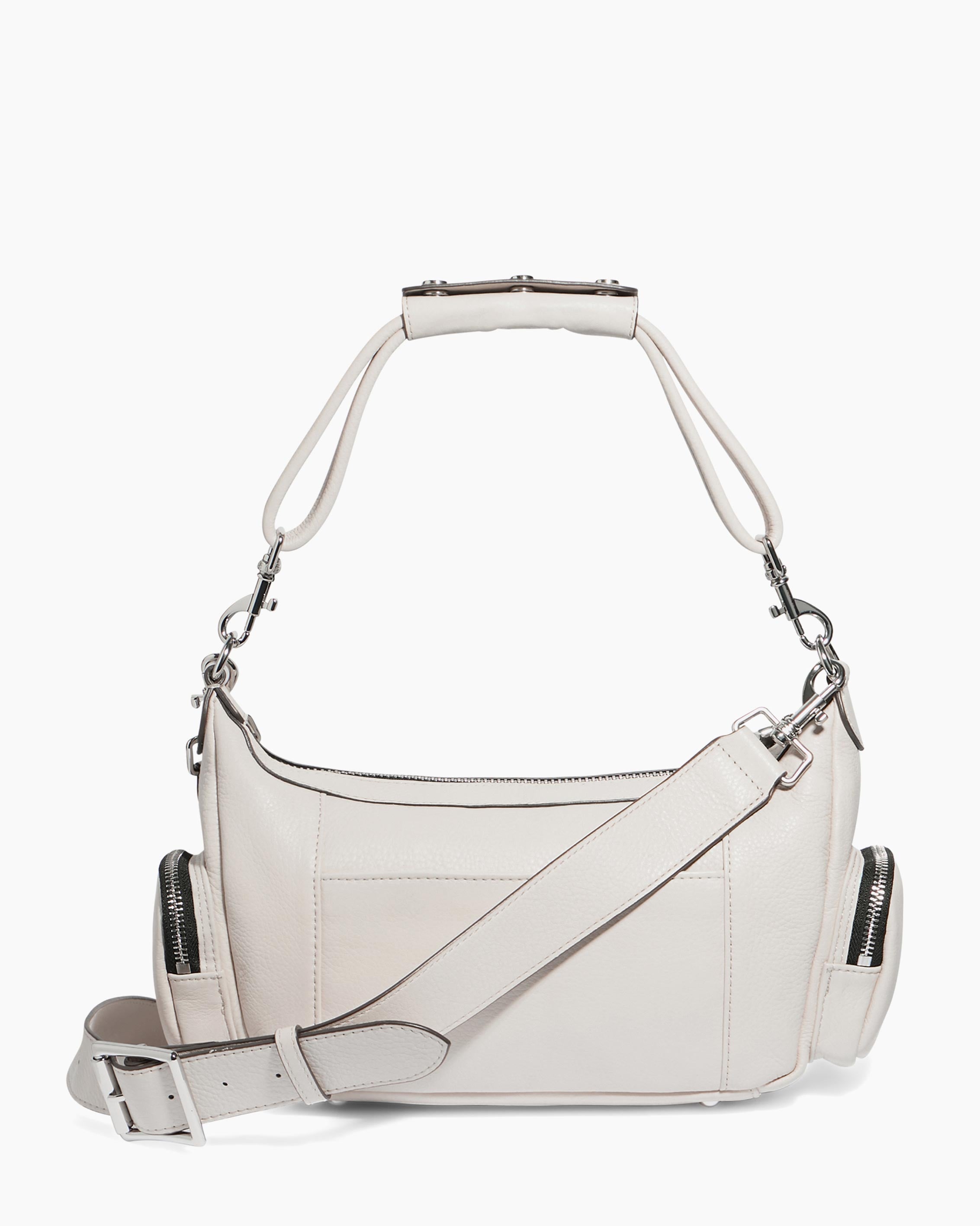Chalk Away We Go Convertible Shoulder Designer Leather Handbag For