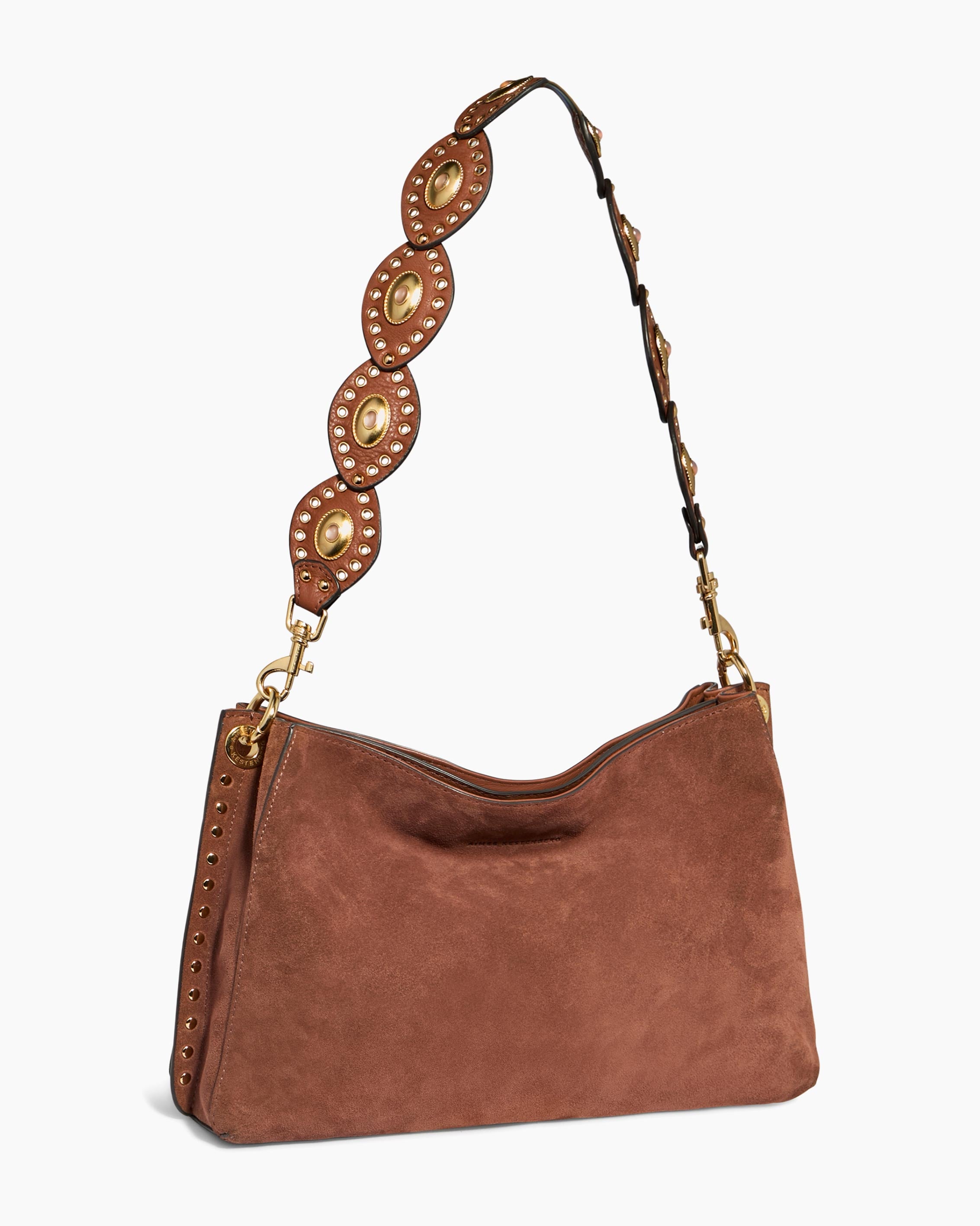 Nutshell Roma Double Entry Shoulder Designer Leather Handbag For