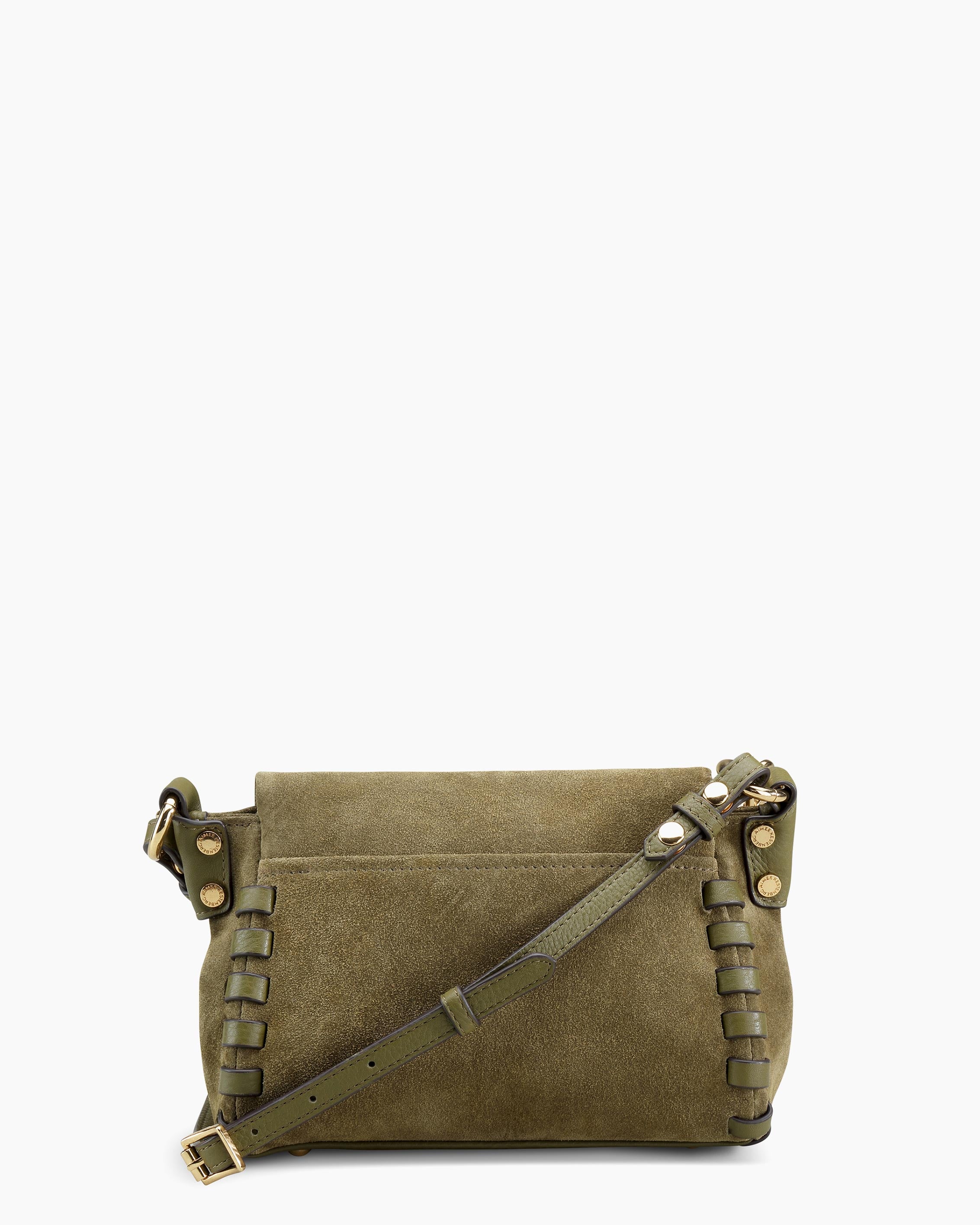 Zen Mini Crossbody - Green Suede | Aimee Kestenberg – A I M E E