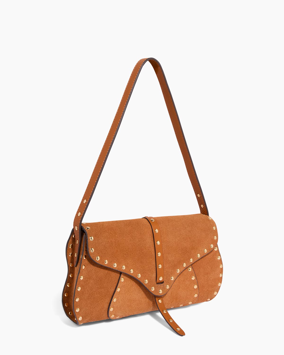 rustic caramel suede