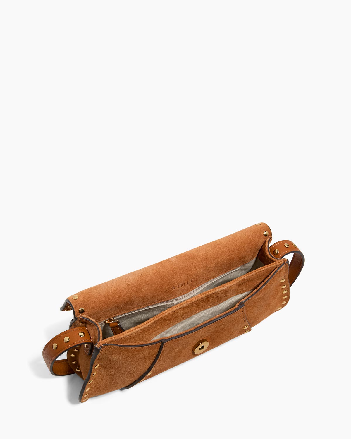 rustic caramel suede