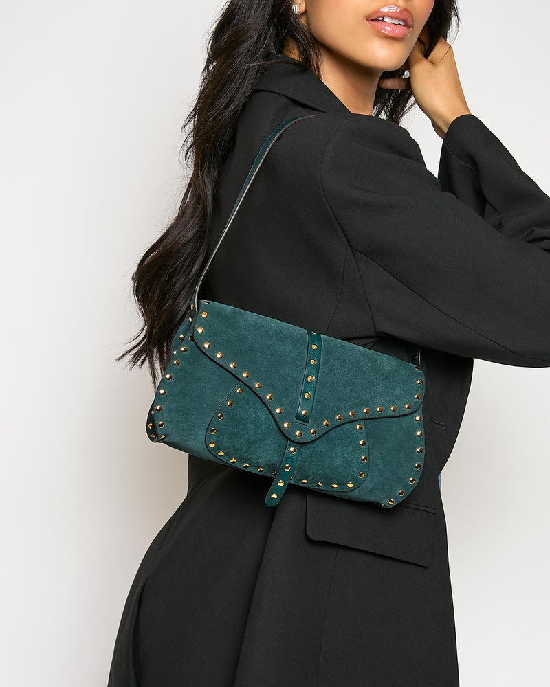 transform teal suede