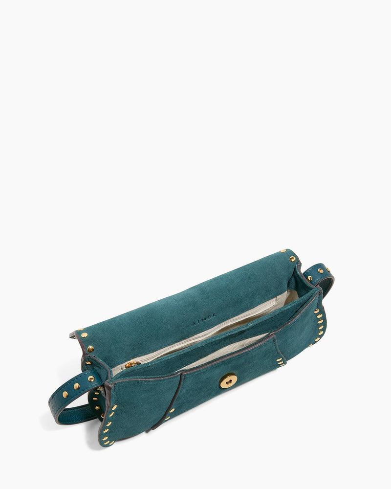transform teal suede