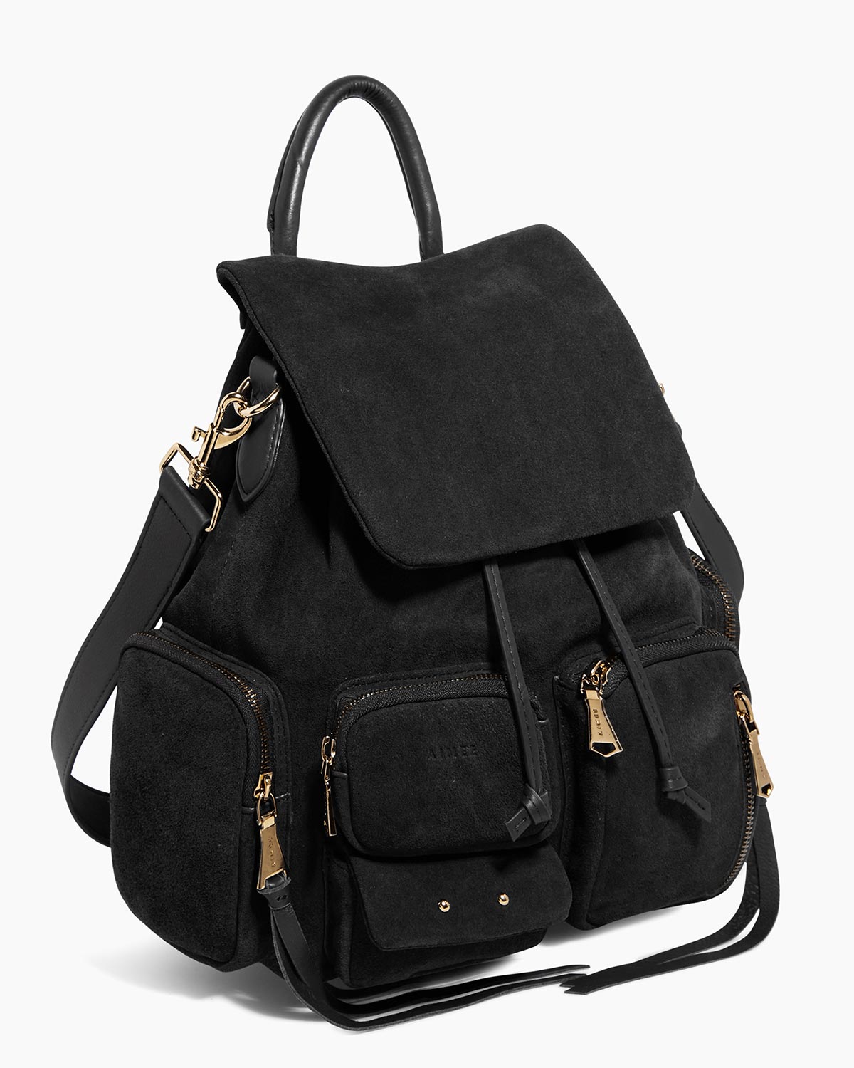 Black Away We Go Backpack Designer Leather Handbag For Women