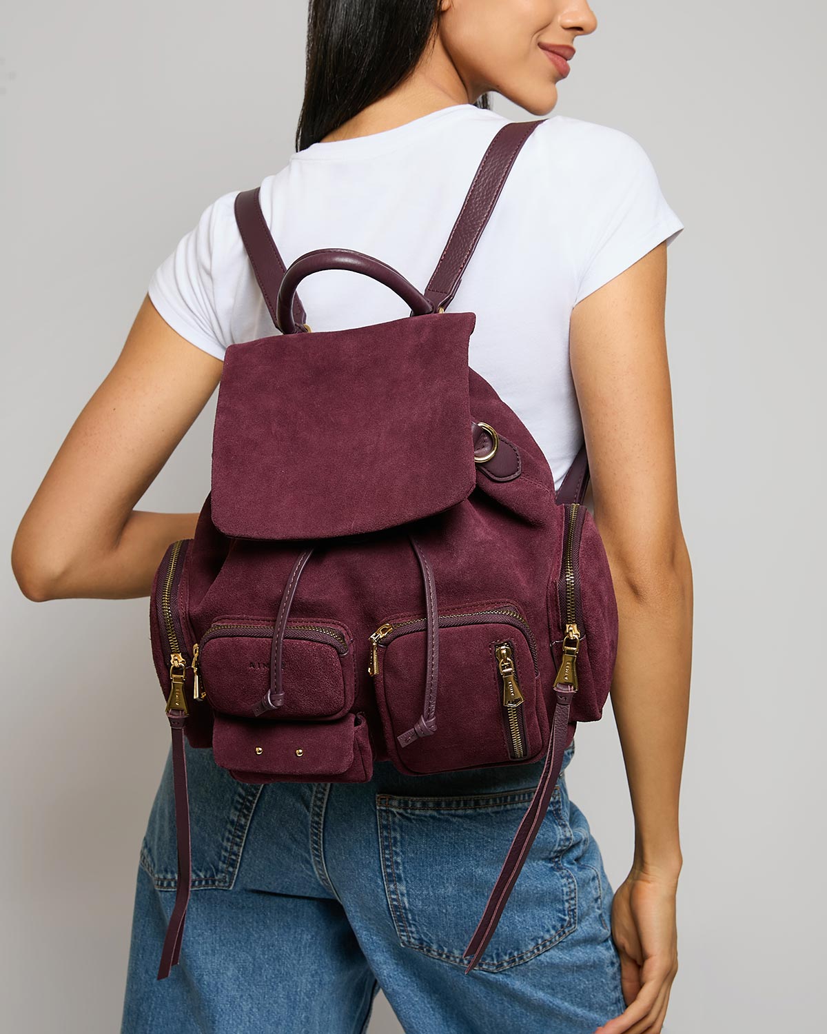 Cherry Away We Go Backpack Designer Leather Handbag For Women Cherry Away We Go Backpack Designer Leather Handbag For Women