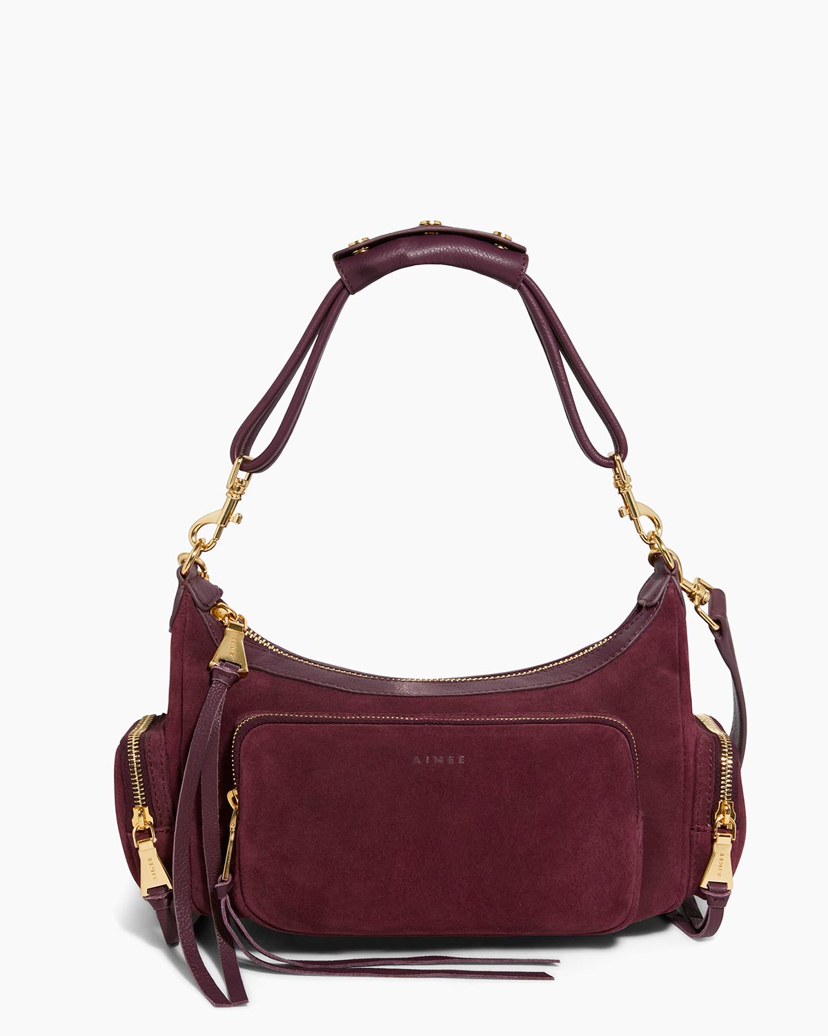 Cherry Away We Go Convertible Shoulder Designer Leather Handbag