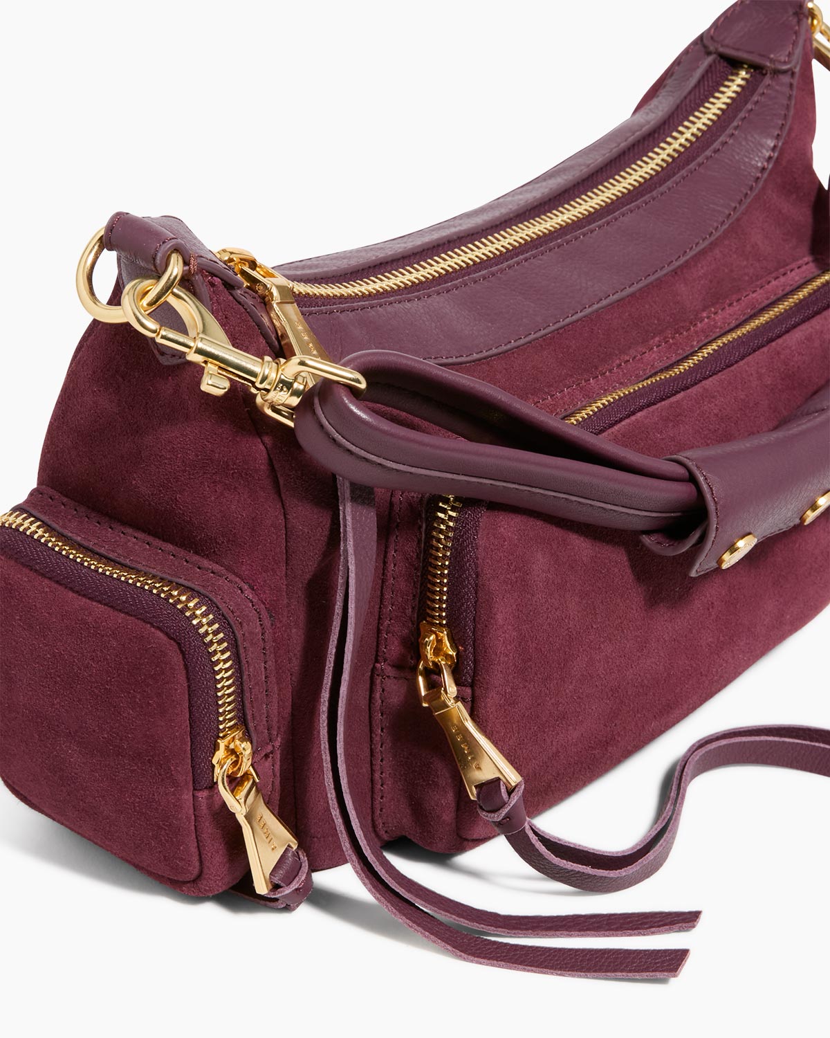 Cherry Away We Go Convertible Shoulder Designer Leather Handbag