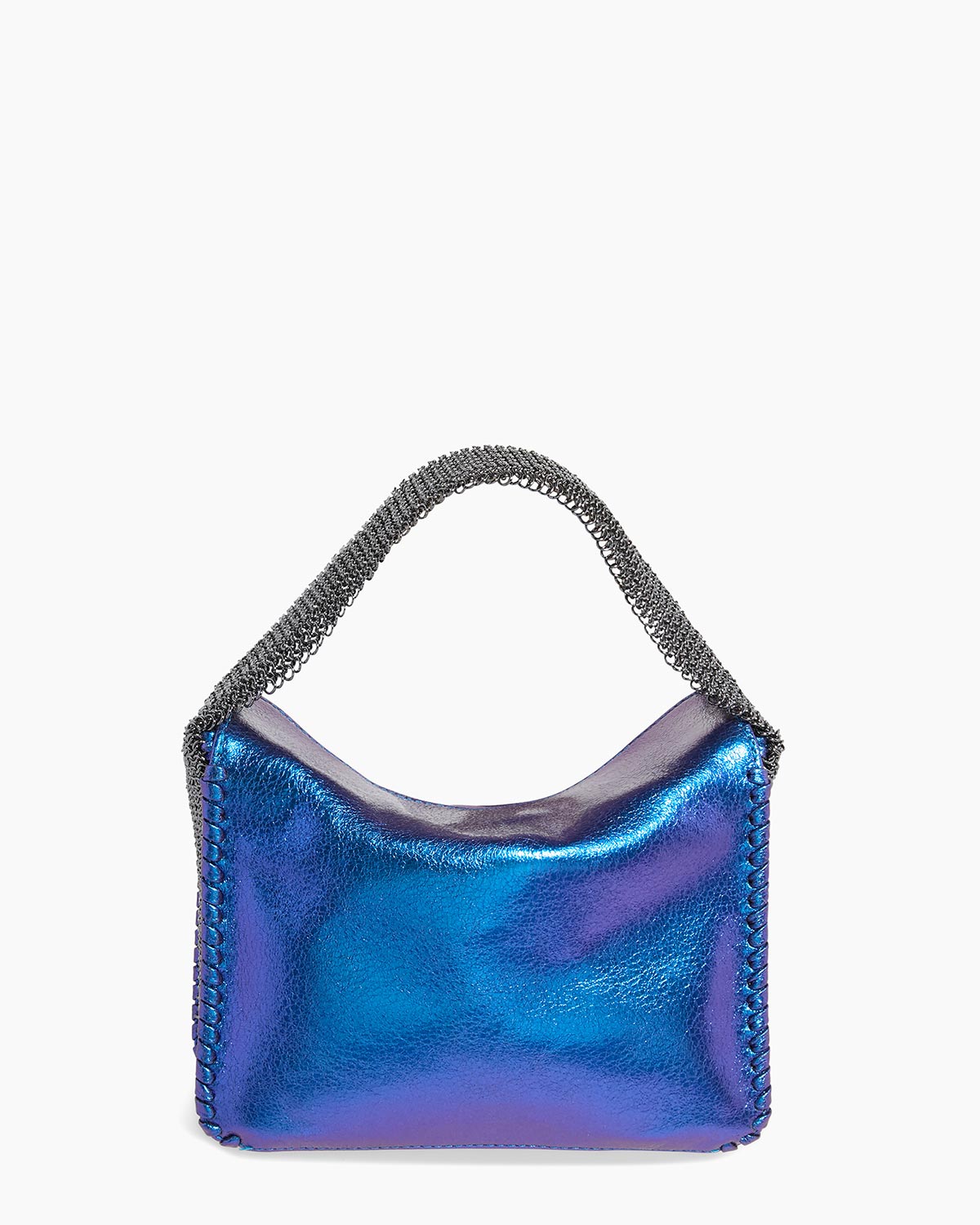 Midnight Chain-Mail Top Handle Designer Leather Handbag For Women