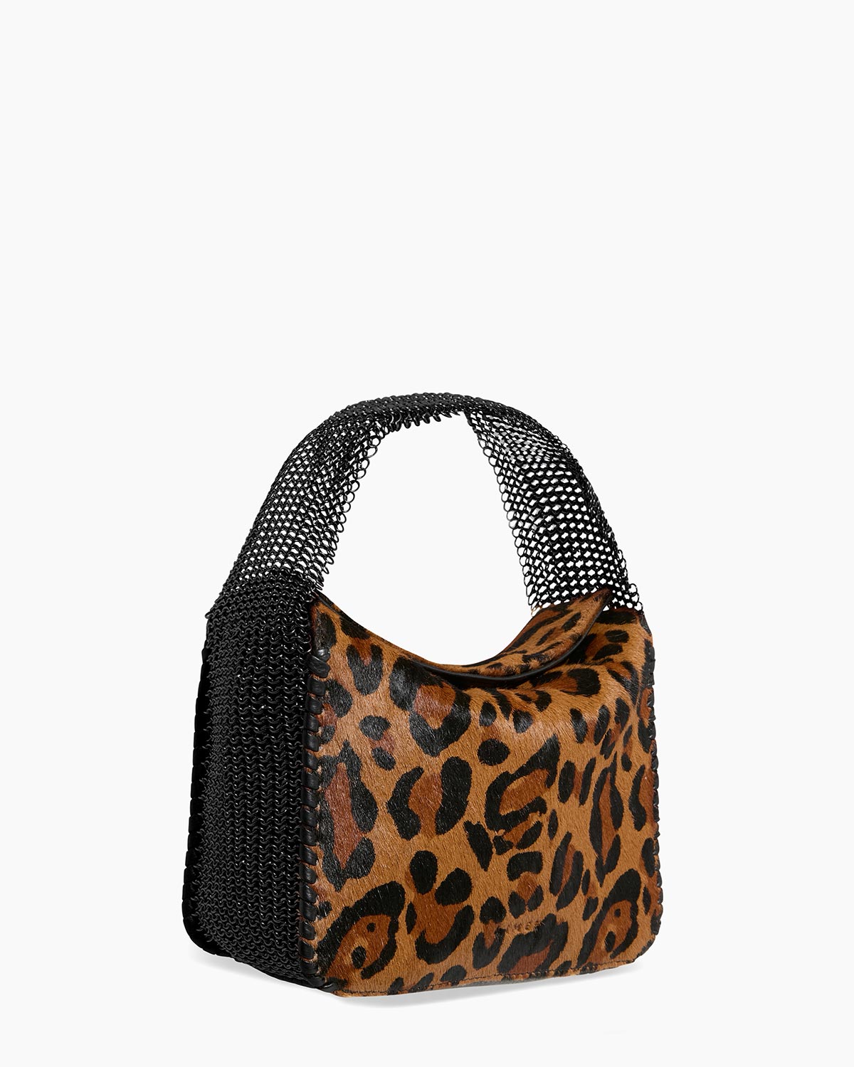 Wildcat Chain-Mail Top Handle Designer Leather Handbag For Women