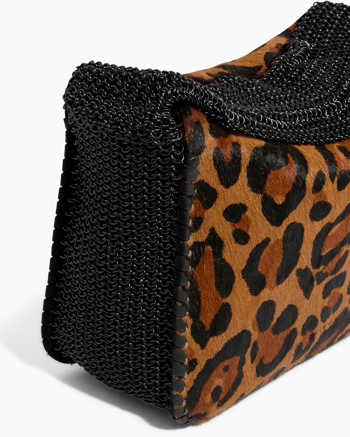 Wildcat Chain-Mail Top Handle Designer Leather Handbag For Women