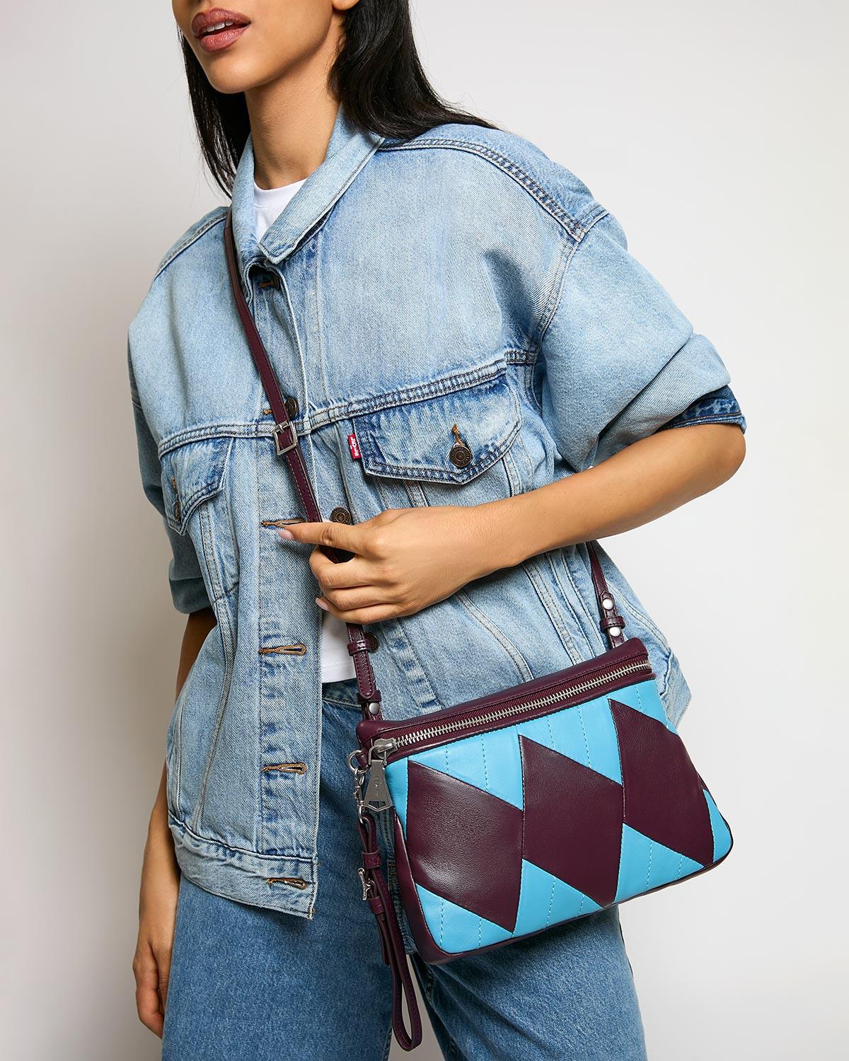 Cherry Gramercy Novelty Convertible Crossbody Designer Leather
