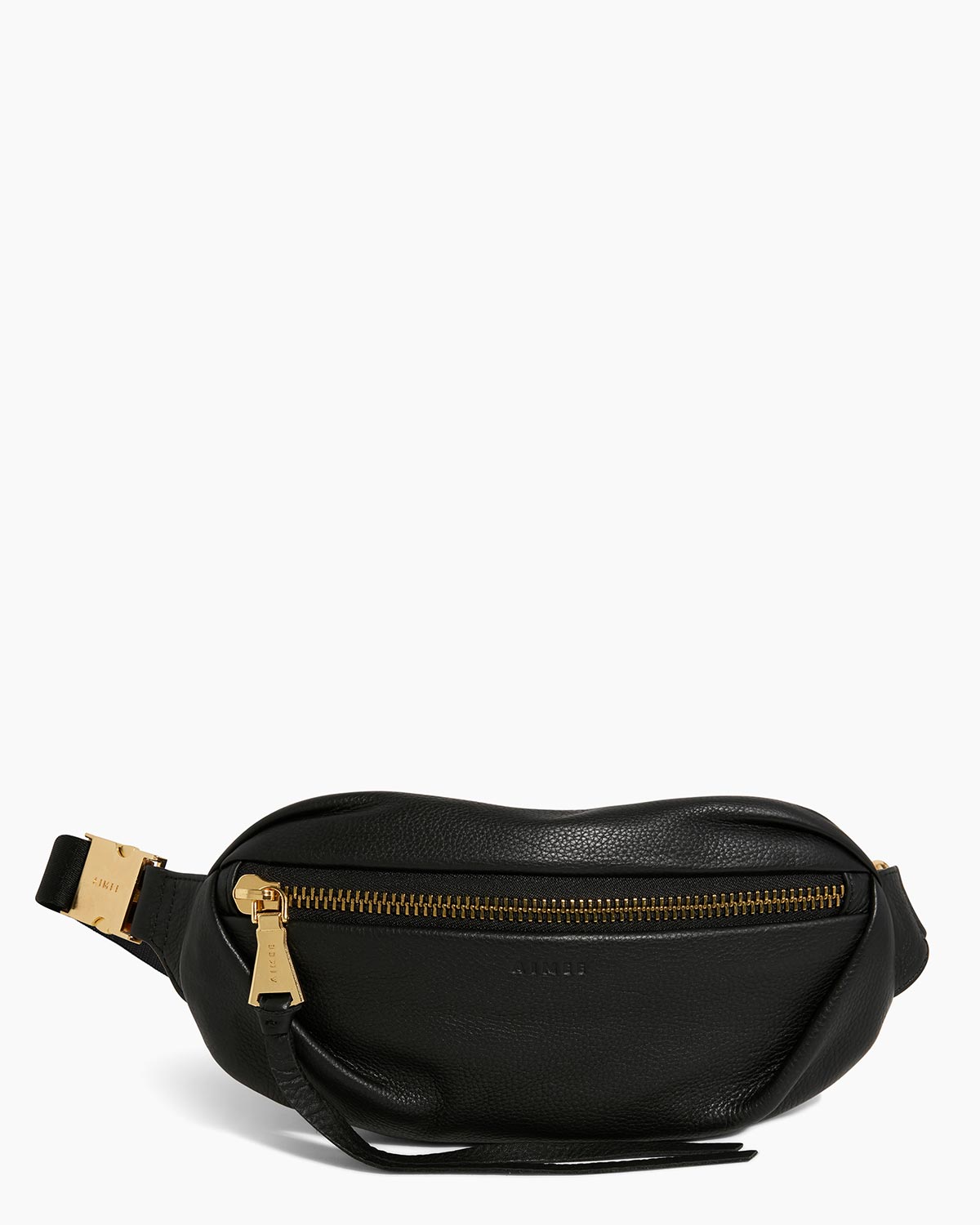 Black Milan Bum Bag Designer Leather Handbag For Women | AIMEE by 
