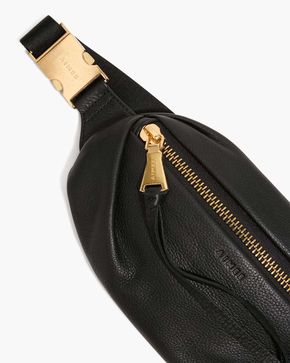 Black Milan Bum Bag Designer Leather Handbag For Women | AIMEE by 