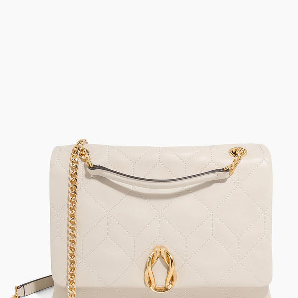 Chalk Unity Medium Shoulder Designer Leather Handbag For Women