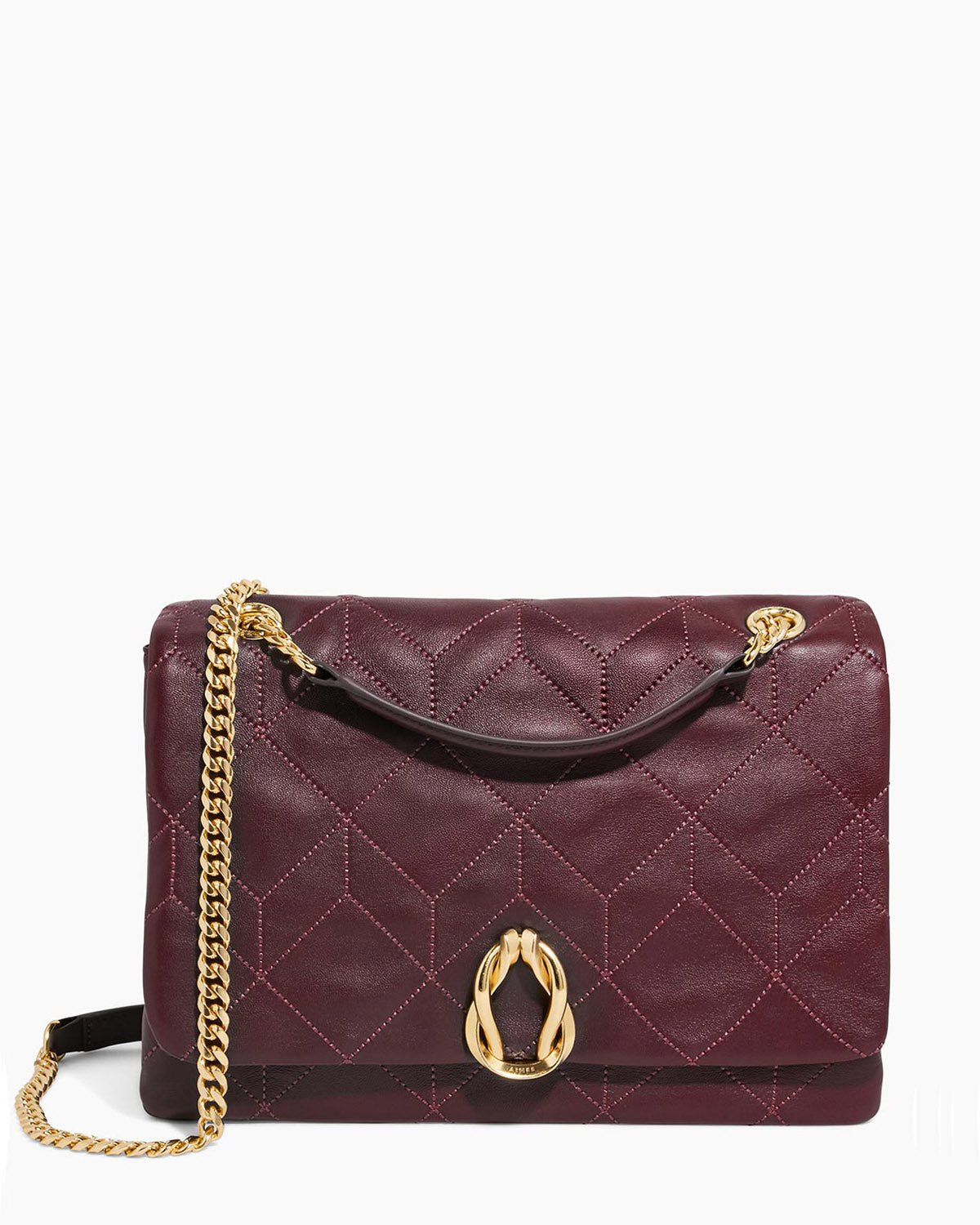 Cherry Unity Medium Shoulder Designer Leather Handbag For Women