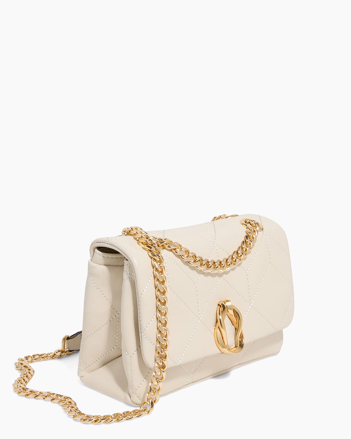 Chalk Unity Small Shoulder Designer Leather Handbag For Women
