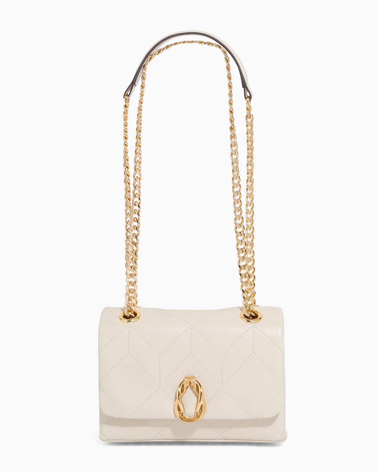 Chalk Unity Small Shoulder Designer Leather Handbag For Women