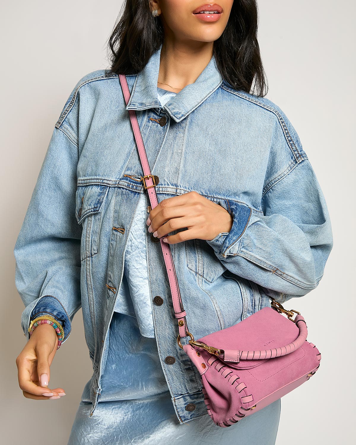 Dusty Zen Mini Crossbody Designer Leather Handbag For Women