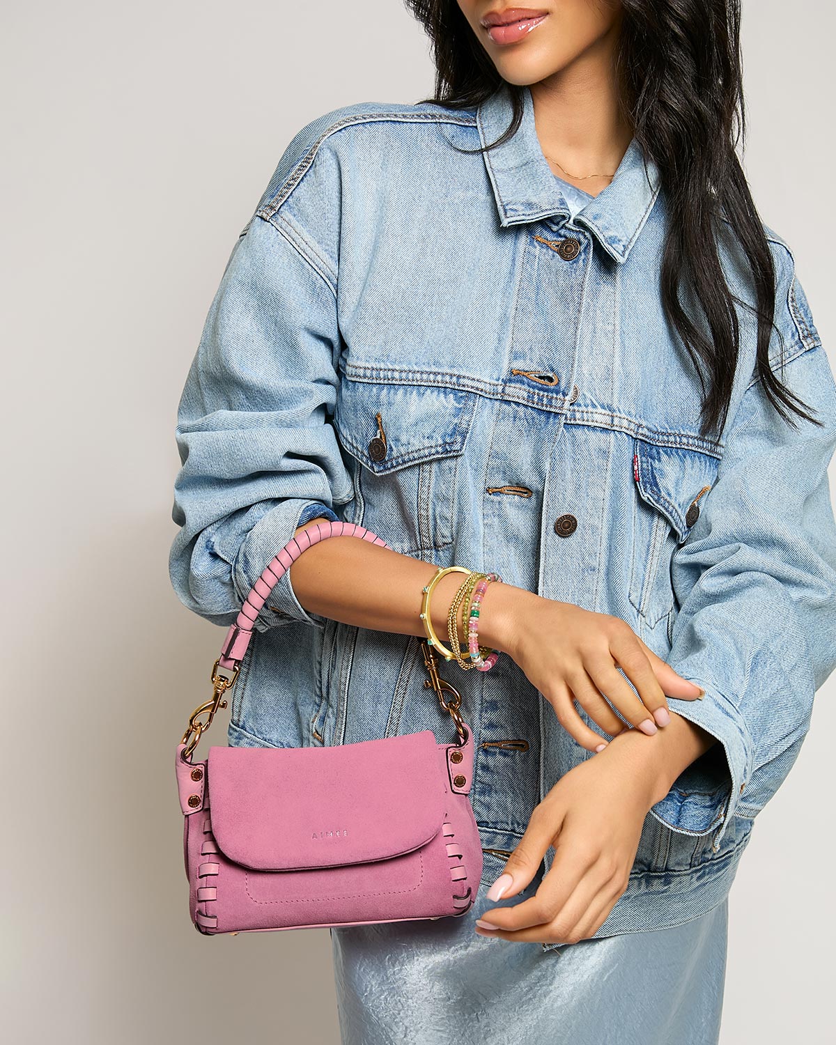 Dusty Zen Mini Crossbody Designer Leather Handbag For Women