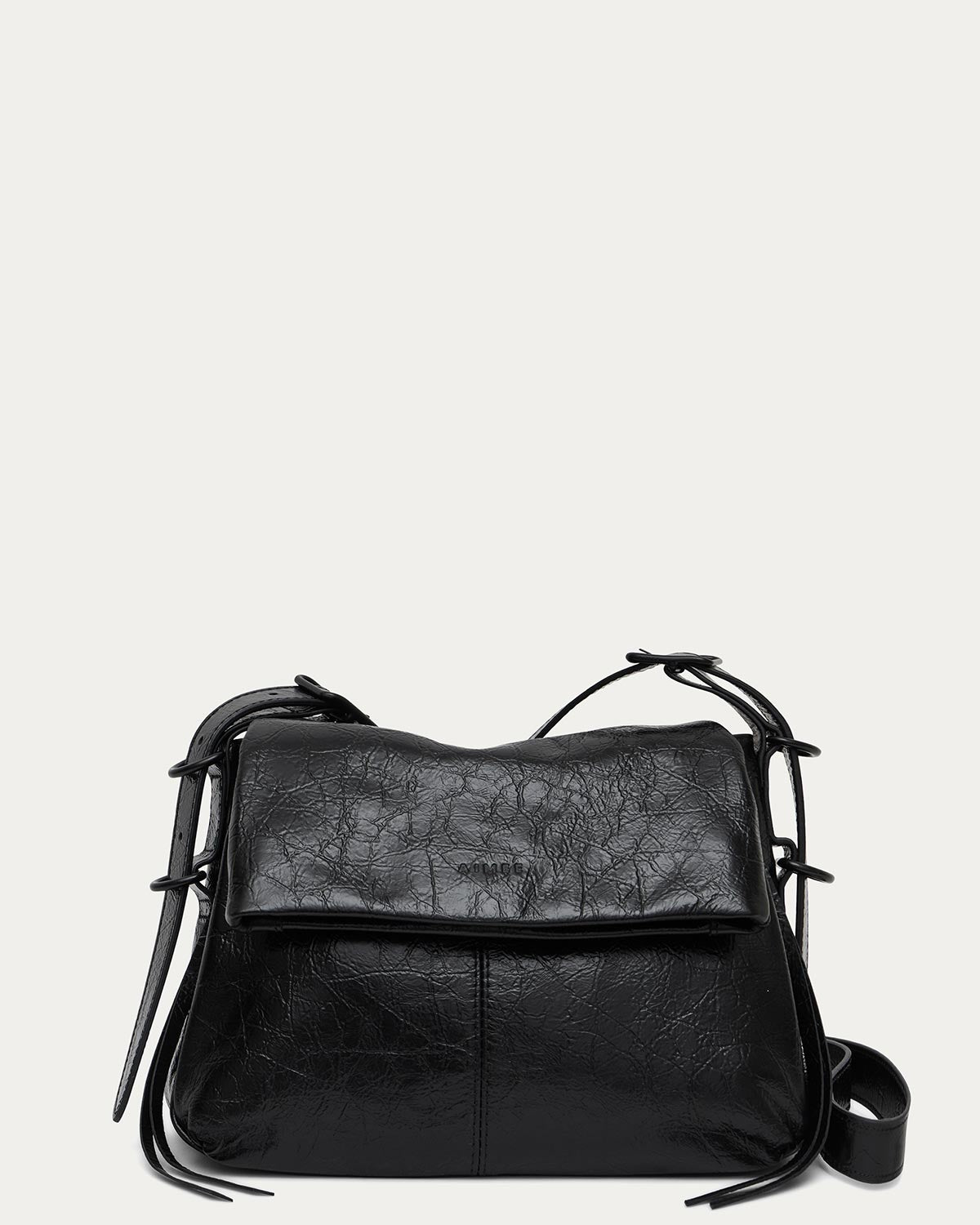 Bali Crossbody 2.0 Black Crinkle - front