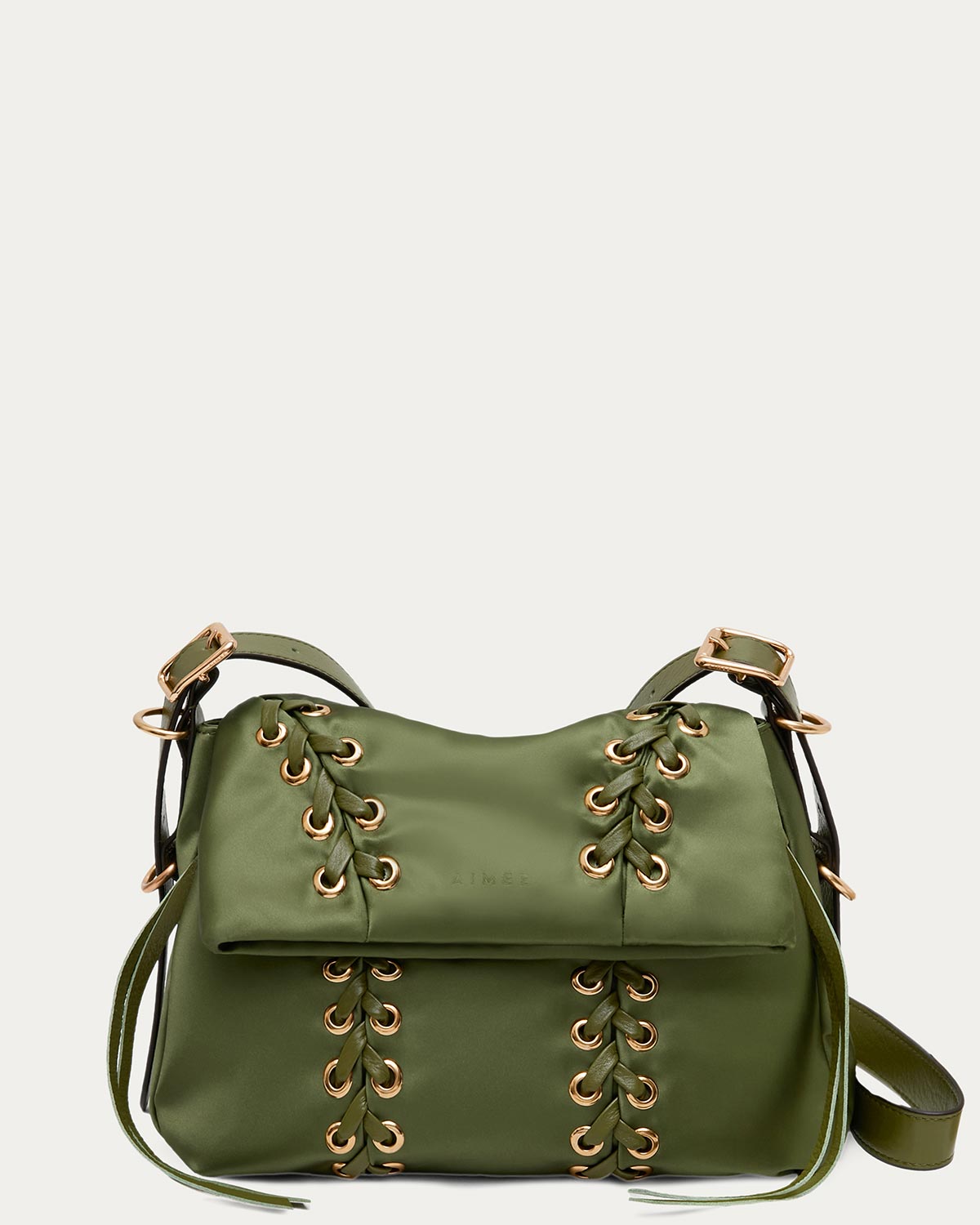 Lace Up Double Entry Crossbody