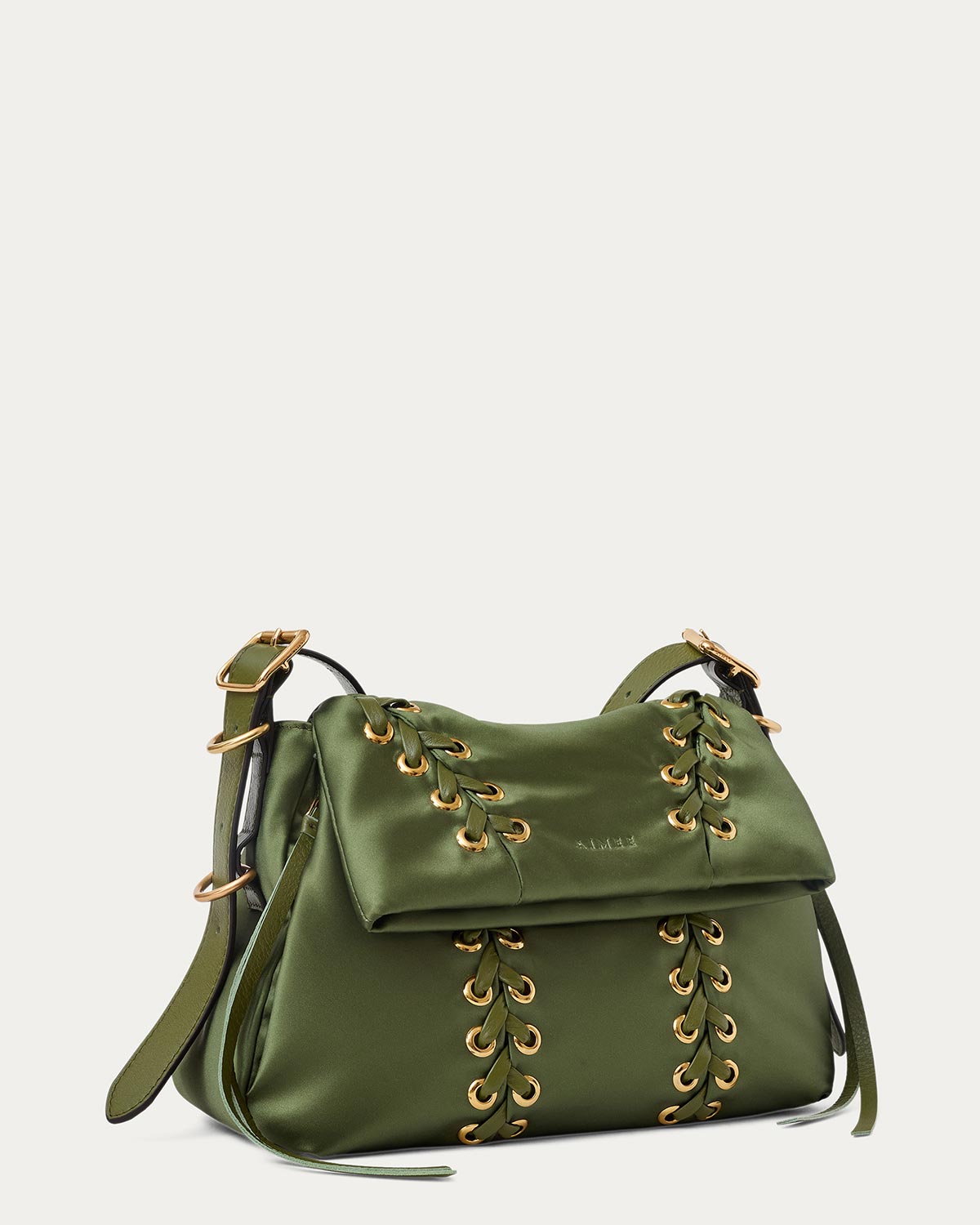 Lace Up Double Entry Crossbody