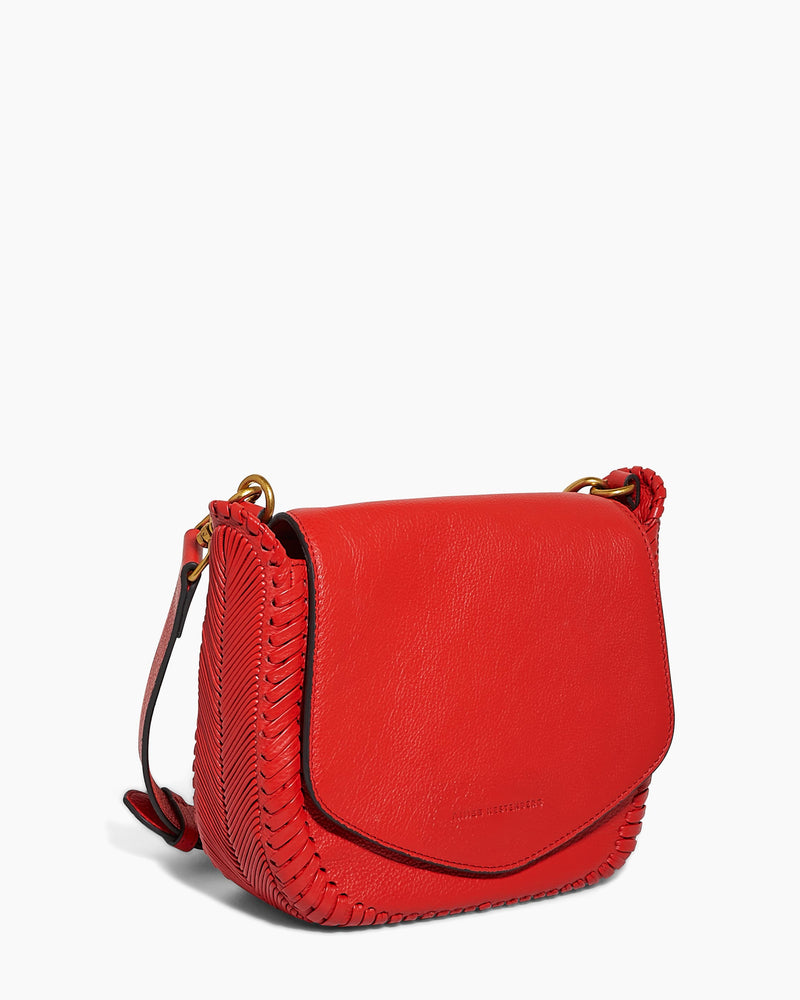 Aimee Kestenberg | All For Love Saddle Crossbody Corvette Red with 14k ...