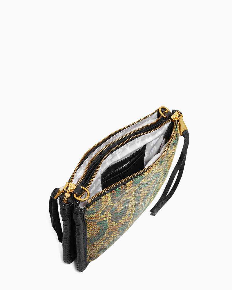 Famous Double Top Zip Crossbody