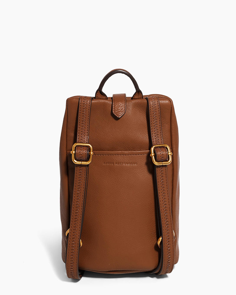 Aimee Kestenberg | Tamitha Mini Backpack Chestnut with 14k