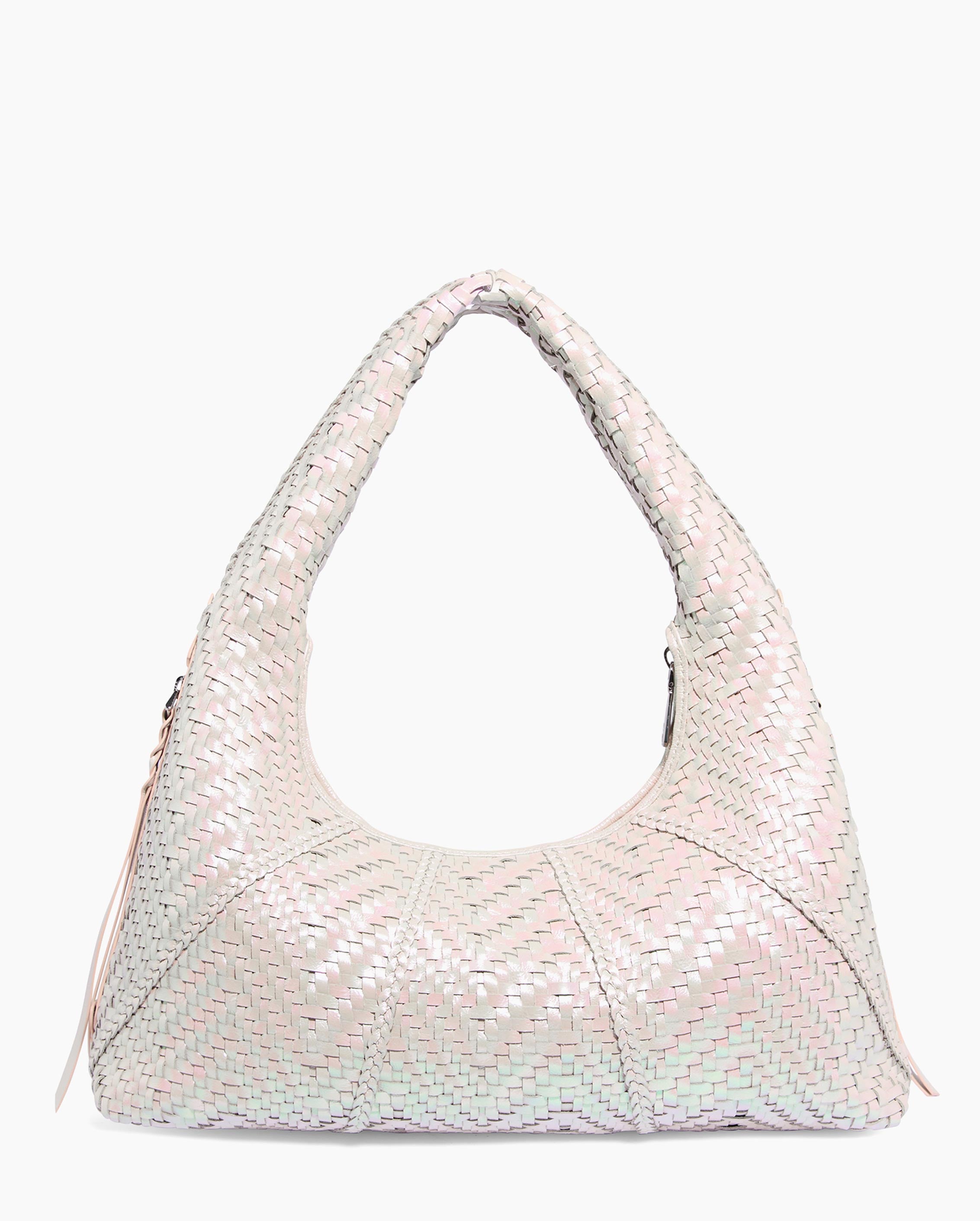 White Chelsea Hobo Designer Leather Handbag For Women | AIMEE by