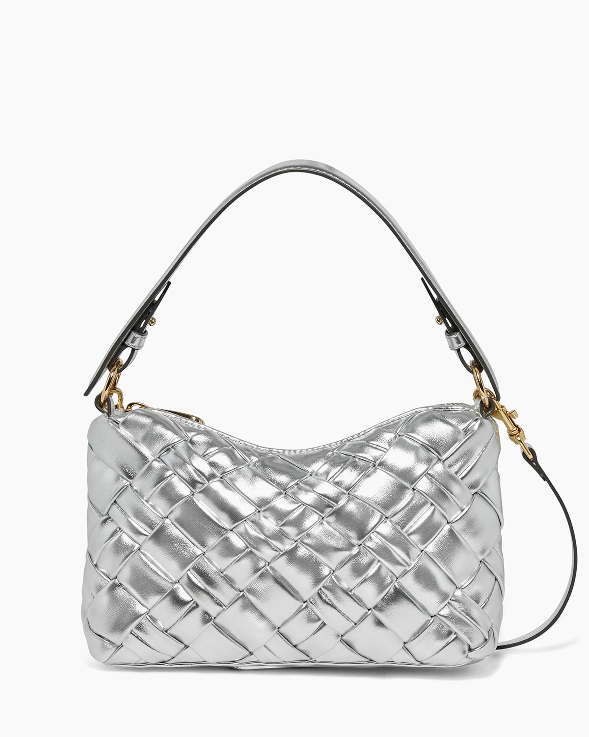 Woven Ava Convertible Shoulder Designer Leather Handbag For Women