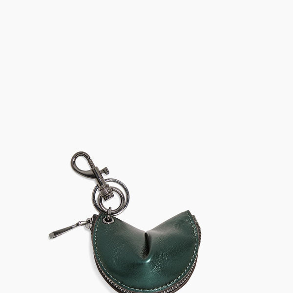 Metallic Fortune Zip Charm Designer Leather Handbag For Women