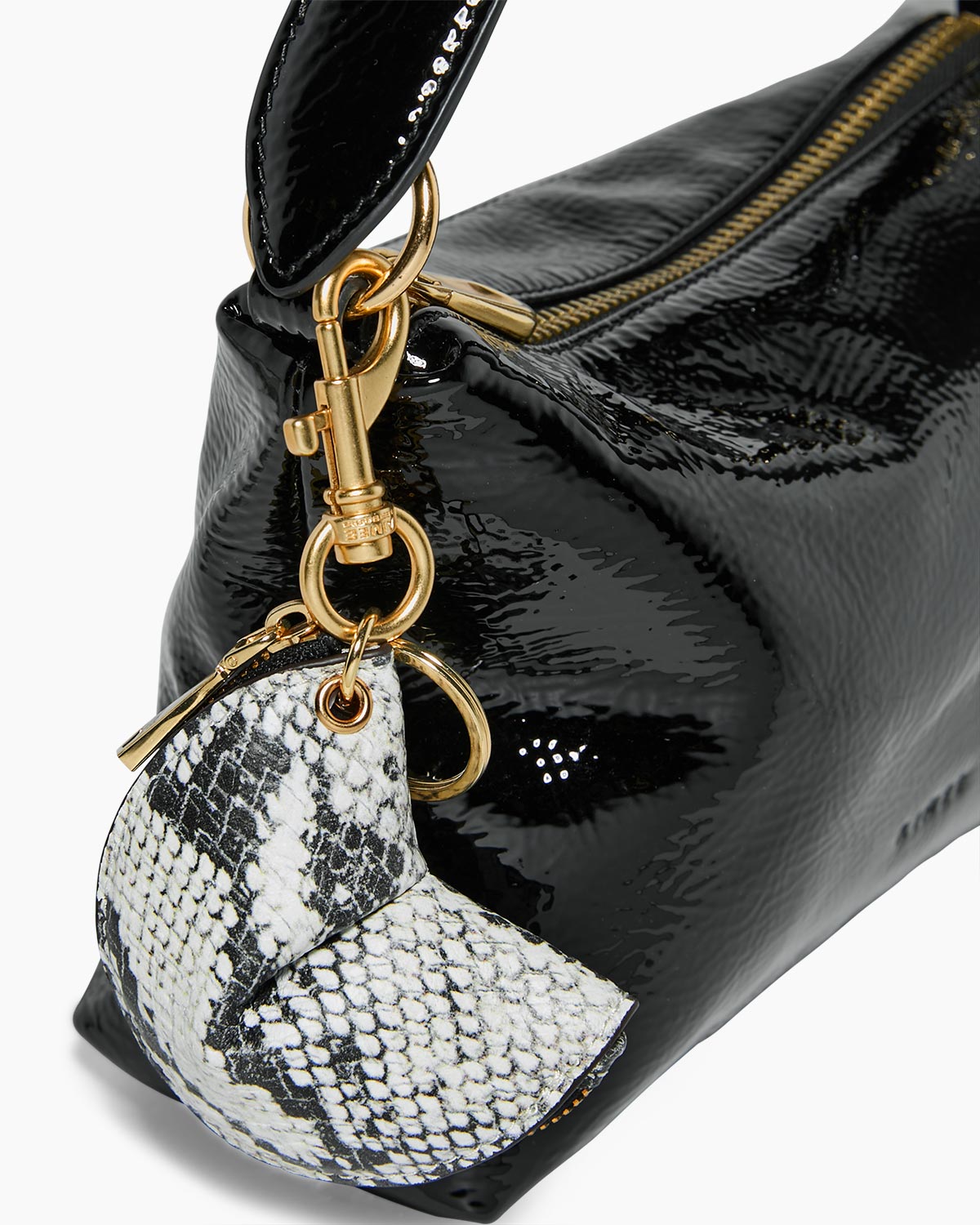 Vanilla Fortune Zip Charm Designer Leather Handbag For Women