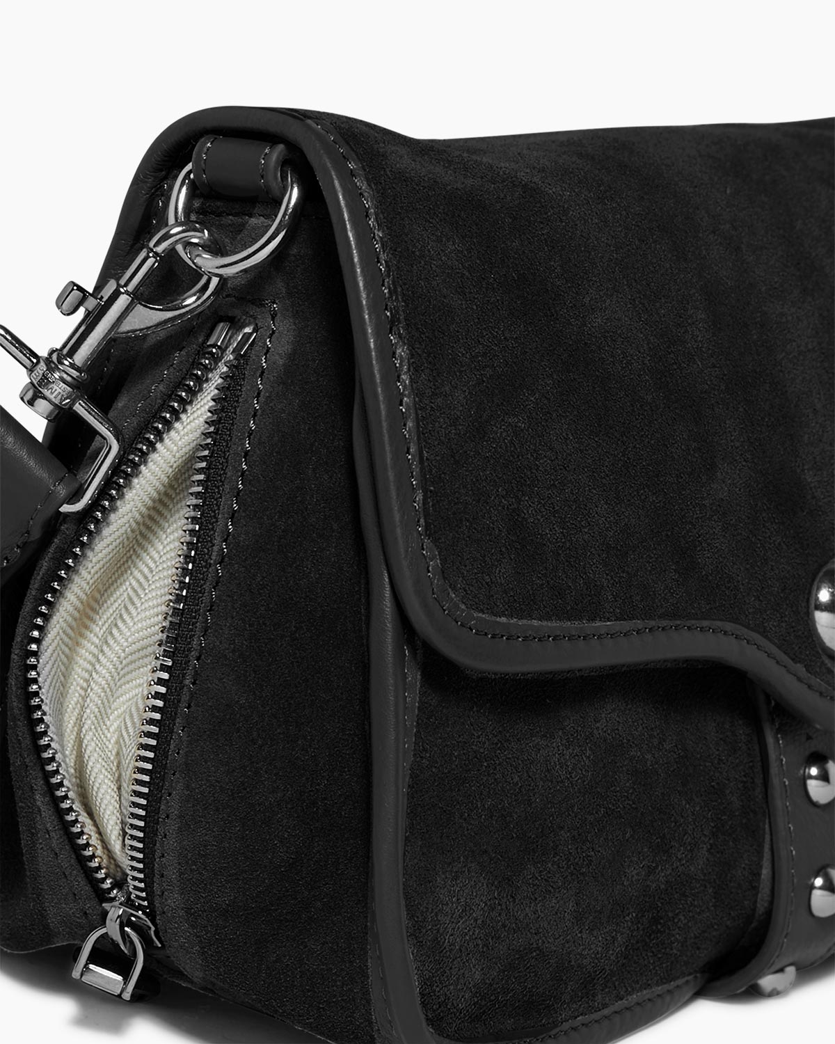 Black Great Escape Crossbody Designer Leather Handbag For  display picture 1